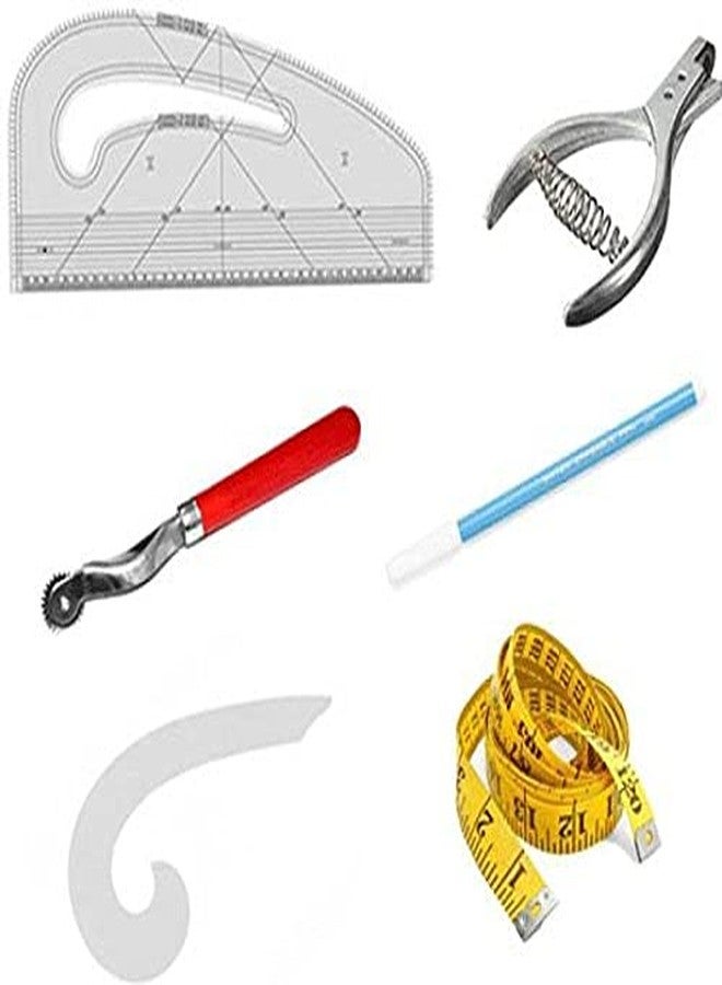 M Fabrics Plastic Pattern Making Kit | Essential Drafting Tools Set for Fashion Students, Tailoring, Measuring & Garment Pattern Creation - Image 1